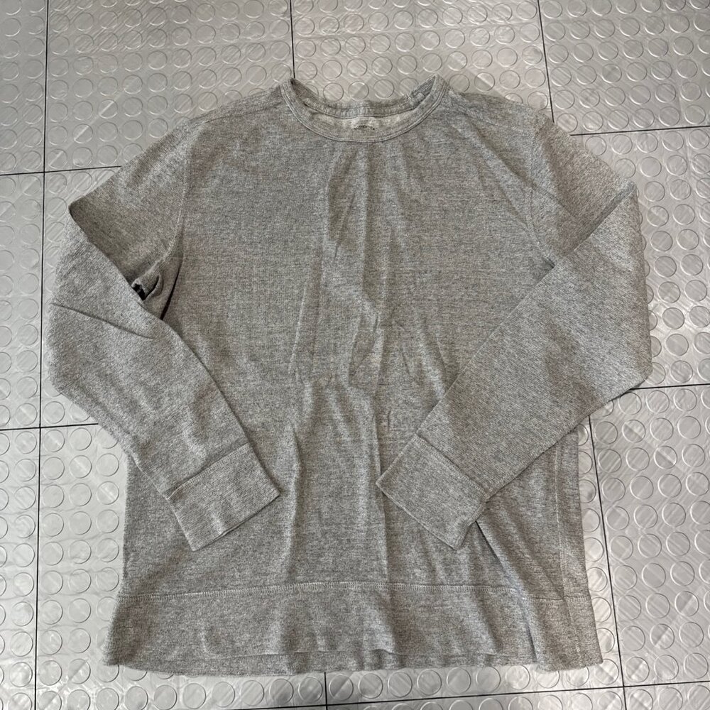 J Crew Cotton Knit Goods Thermal Waffle Longsleeve Crew Undershirt Base Layer L